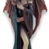 Magic  Collection~Anne Stokes `Soul Mates` Gothic Female and Dragon Statue