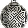 Soloman Pentant~Pewter Celtic Love Knot Woven Heart Pendant - 1.5 Inch Diameter