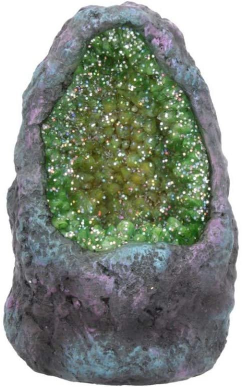 Fantasy Collection~ Emerald Crystal Cavern Light 10cm Green, Resin