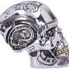 Magicun N.Giftware~T-Terminator Head Wall Plaque 16cm Silver, Polyresin, 23cm
