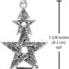 Sterling Silver 2nd Degree Pentagram Pentacle Pendant