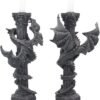 Nemesis Now Guardians of The Light Set of 2 28cm Candle Holder, Black