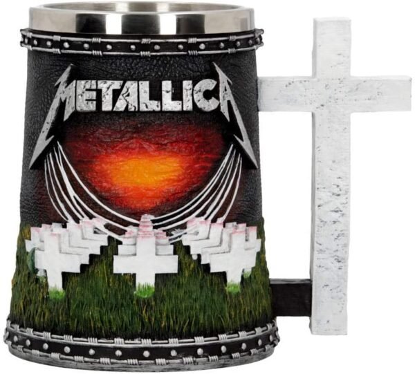 Band Merchandise~ Metallica-Master of Puppets Tankard, Resin, Black, 14.5cm
