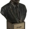 Magicun  Collection~American President Dwight D. Eisenhower Bronze Finish Statue On Inscribed Plinth