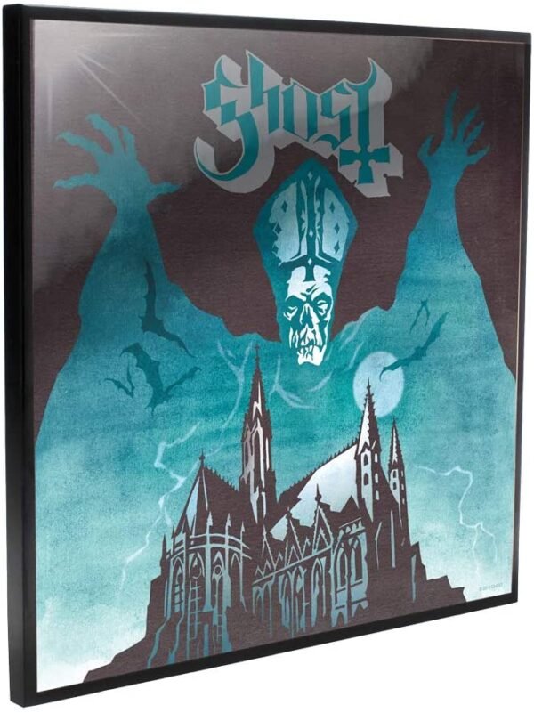 Magicun N.Giftware~Ghost Opus Eponymous Crystal Clear Picture 32cm, us:one Size, Black
