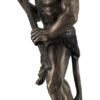 Magicun  Collection~Bronze Finished Minotaur with Labrys Statue Greek Mythology