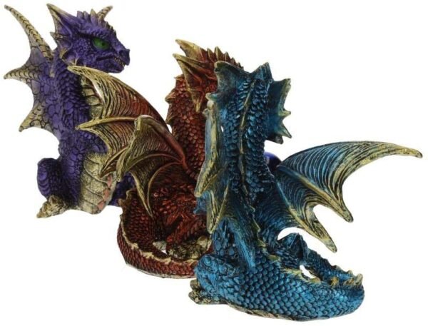 Fantasy Collection~ Orb Guardians Set of 3, Resin, Multi-Coloured, One Size