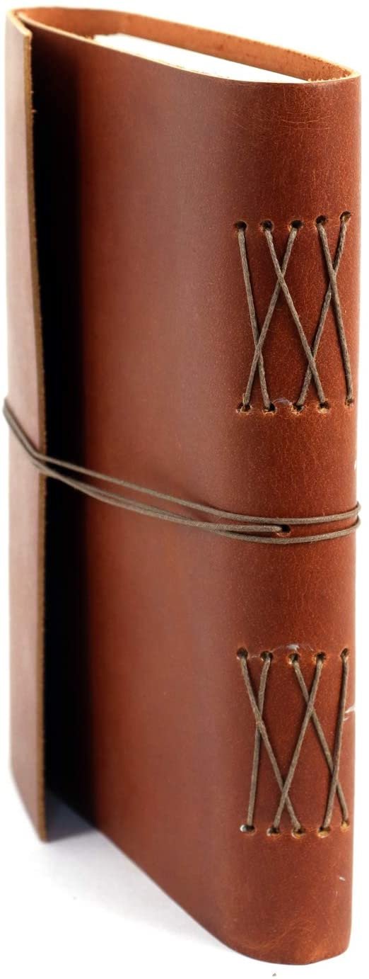 Witchcraft~Leather Journal Writing Notebook - Rustic Handmade Leather Bound Journals for Men and Women - Unlined Paper 240 Pages, Leather Book Diary Notebook (Brown, 7 x 5)