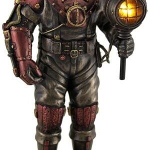 Magic  Collection~Lighted Steampunk Skeleton in Diving Suit Statue