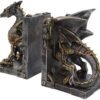 Steampunk Collection~Dracus Machina Bookends 27cm, Bronze