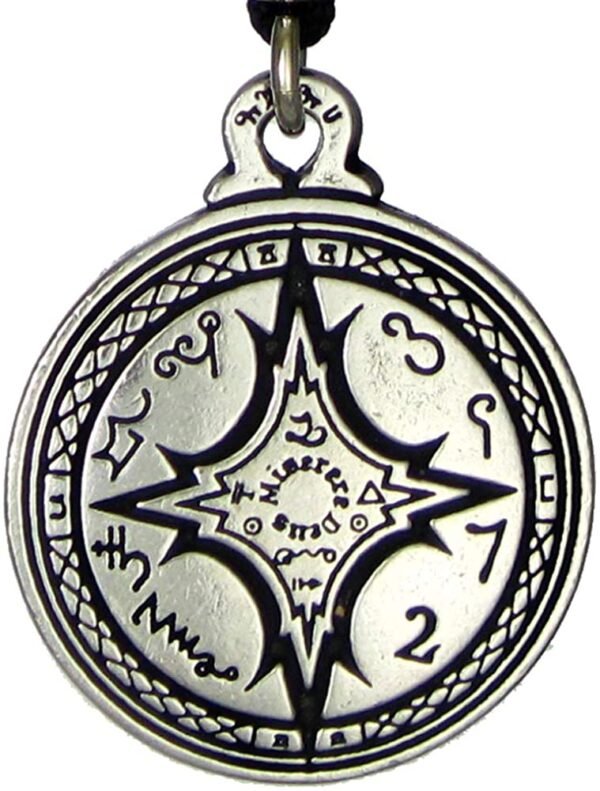 Soloman Pentant~Pewter Talisman for Mastery of The Magical Arts Pendant - 1.25 Inch Diameter