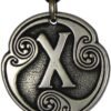 Soloman Pentant~Pewter Geofu Norse Rune of Love Pendant Necklace