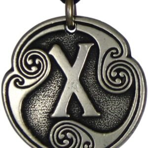 Soloman Pentant~Pewter Geofu Norse Rune of Love Pendant Necklace