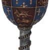 Mythology Collection~ C0702B4 Medieval Goblet 17.5cm Grey, Resin w/Stainless Steel Insert