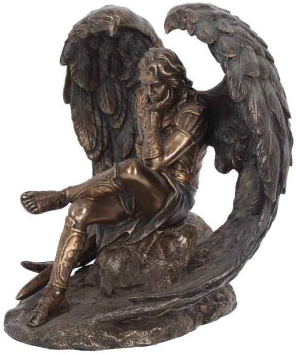 Light Collection~Lucifer The Fallen Angel Figurine 16.5cm Bronze