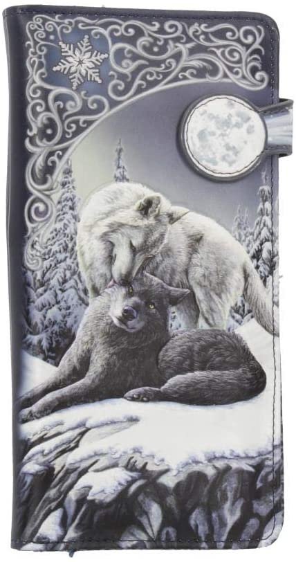 Artist Collections~ B4359M8 Snow Kisses Lisa Parker Embossed Purse 19cm Grey, PU, One Size