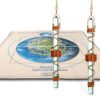 Magnetic Crystal Mat Healing System 4' x 4 ' with Two 7 Inch Quartz Crystal Healing Tool - Buddha Maitreya the Christ Etheric Weaver ®