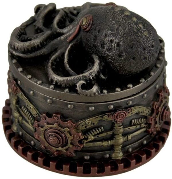 Magic  Collection~Decorative Bronze Finish Steampunk Octopus Trinket Box
