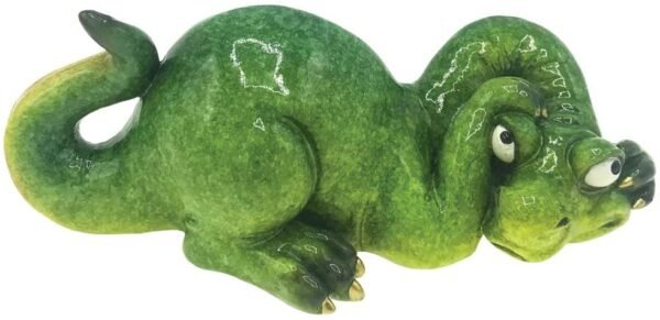 Animal Collection~ Green Nescient Nessie Lock Ness Monster Figurine Ornament, Polyresin, 17.5cm