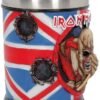 Band Merchandise~ B4126M8 Iron Maiden Shot Glass 7cm Blue, Resin w/Stainless Steel Insert