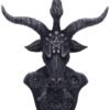Dark Collection~Celestial Black and Silver Baphomet Bust, Polyresin, 33cm