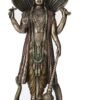 Magic  Collection~12.5 Inch Hindu God Shesha Vishnu Antique Bronze Finish Hand Painted Figurine Statue