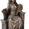 Magic  Collection~9 Inch Demeter Greek Roman Goddess of Agriculture Sitting Throne Antique Bronze Finish Statue