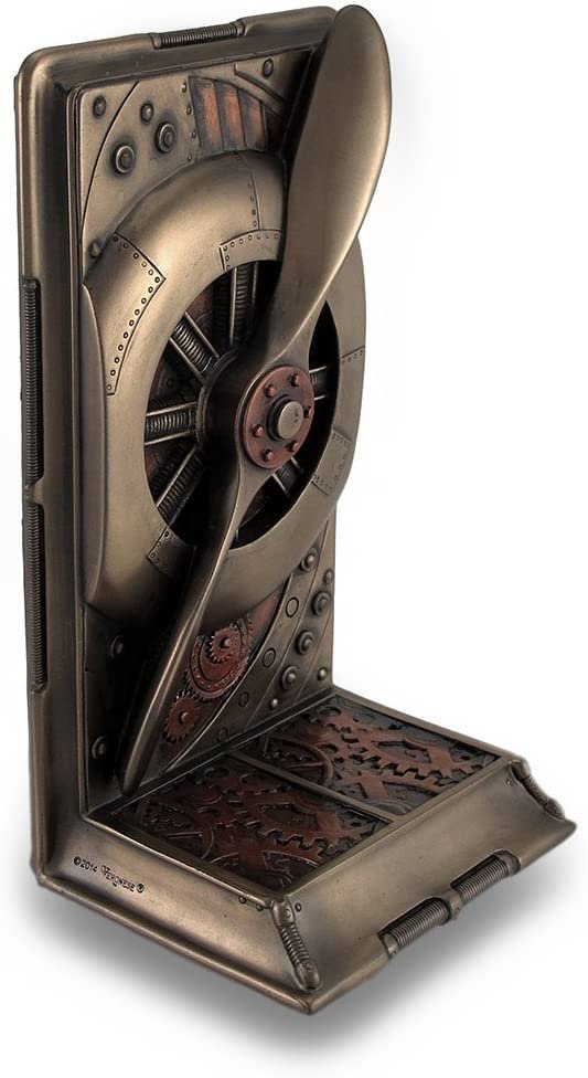 Magic  Collection~Steampunk Metallic Bronze/Copper Finished Plane Propeller Single Bookend
