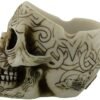 Dark Collection~Celtic Skull Small Box 15cm White