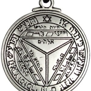 Soloman Pentant~Pewter Key of Solomon Pentacle of Saturn Talisman Pendant