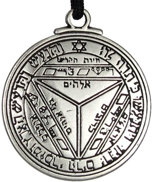 Soloman Pentant~Pewter Key of Solomon Pentacle of Saturn Talisman Pendant
