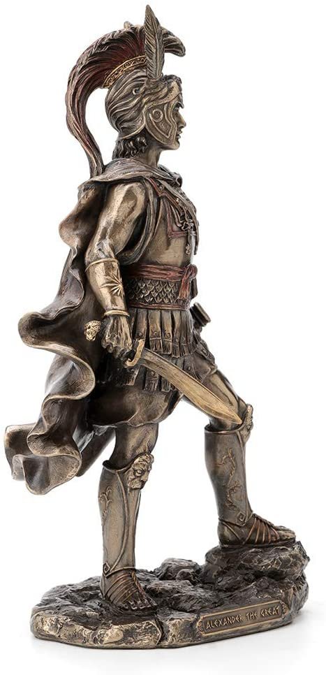 Magic  Collection~12 Inch Alexander The Great Antique Bronze Finish Greek Roman Warrior Statue