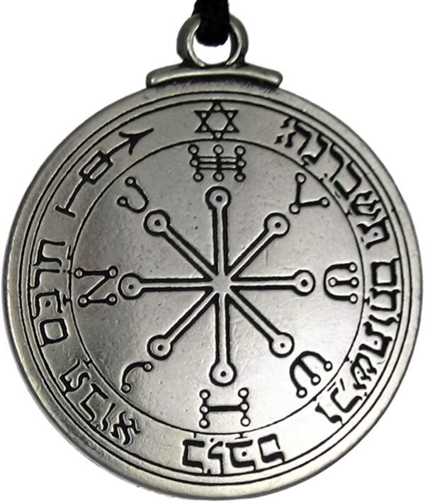 Soloman Pentant~Pewter Key of Solomon Pentacle of Mars Talisman Pendant