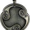 Soloman Pentant~Pewter Wynn Wunjo Norse Rune of Joy Pendant Necklace