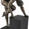 Magic  Collection~Bronzed Nude Male on Platform Bending Pose