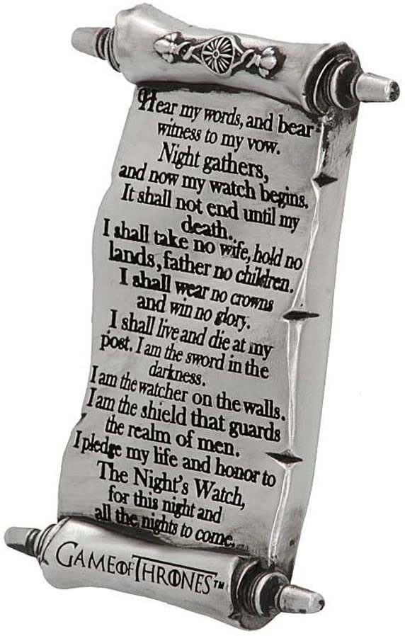 Magicun N.Giftware~Nights Watch Magnet 10cm Game of Thrones, Silver