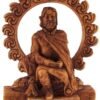 Magicun Altar~Dryad Design Small Celtic God Lugh Statue Wood Finish