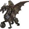 Magic  Collection~Steampunk Dragon Holding Orb Bronze Finish Fantasy Art Statue