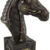 Magic  Collection~Steampunk Unicorn Bust Antique Bronze Finish Statue