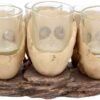 Dark Collection~Six Shooter Skulls (Set of Six) Shot Glasses 14cm Ivory