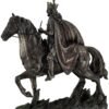 Magic  Collection~King Arthur on Horseback Bronze Finished Statue