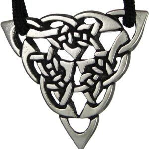 Soloman Pentant~Pewter Celtic Knot Triquetra Goddess Necklace