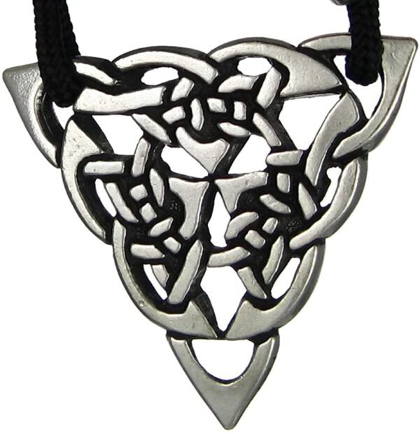 Soloman Pentant~Pewter Celtic Knot Triquetra Goddess Necklace
