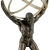 Magic  Collection~Atlas Carrying Celestial Sphere Bronze Finished Statue