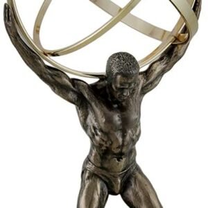 Magic  Collection~Atlas Carrying Celestial Sphere Bronze Finished Statue
