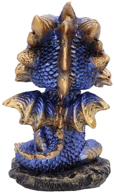 Magicun N.Giftware~Blue Bobling Metallic Dragon Bobble Head Figurine, us:one Size