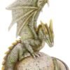 Fantasy Collection~ Saturn Guardian Green Planet Dragon Figurine, Polyresin, 26.5cm