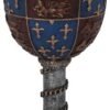 Mythology Collection~ C0702B4 Medieval Goblet 17.5cm Grey, Resin w/Stainless Steel Insert