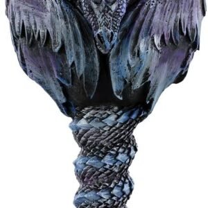 Fantasy Collection~ Draconic Kingdom Goblet 16cm Black, Resin w/Stainless Steel Insert