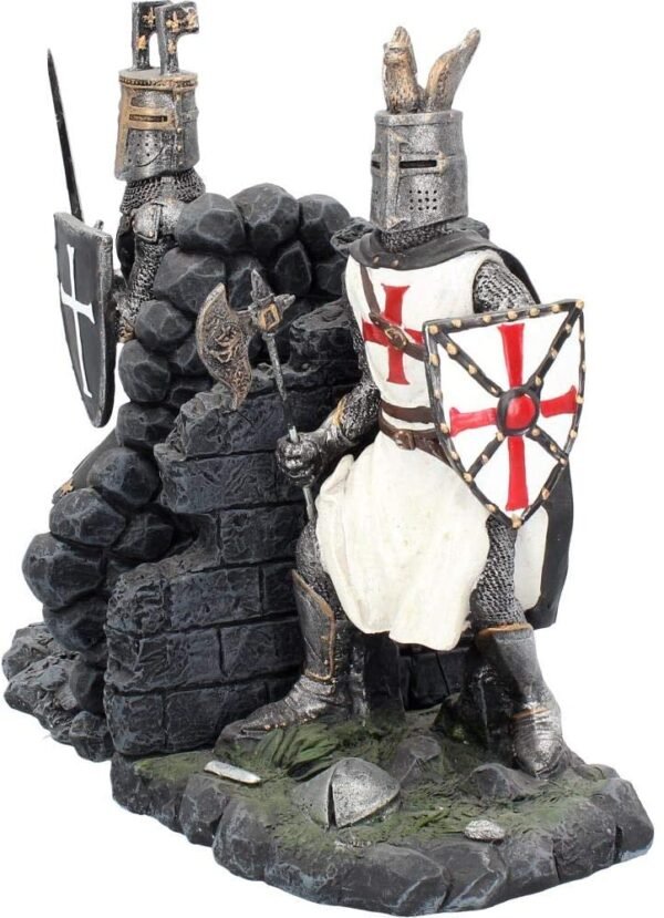 Mythology Collection~ The Duel Bookends 24cm Grey